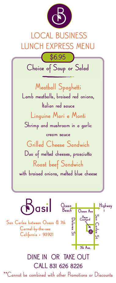 Business Lunch Special