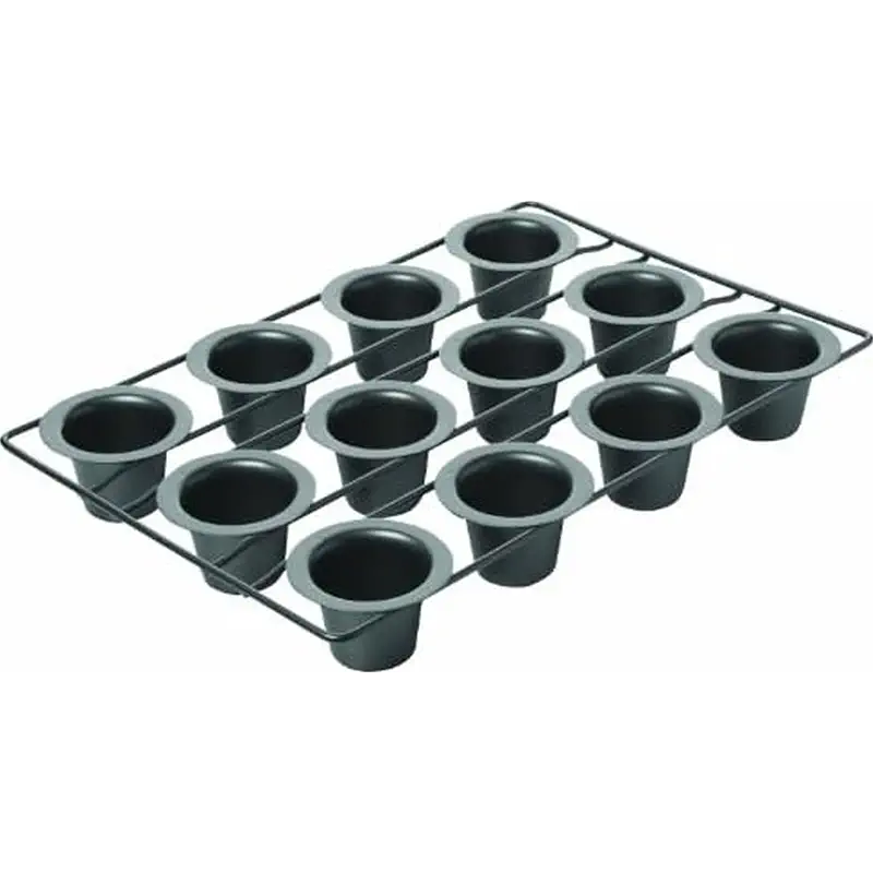 Chicago Metallic 26121 Professional 12-Cup Non-Stick Mini-Popover Pan, 16-Inch-by-10.75-Inch