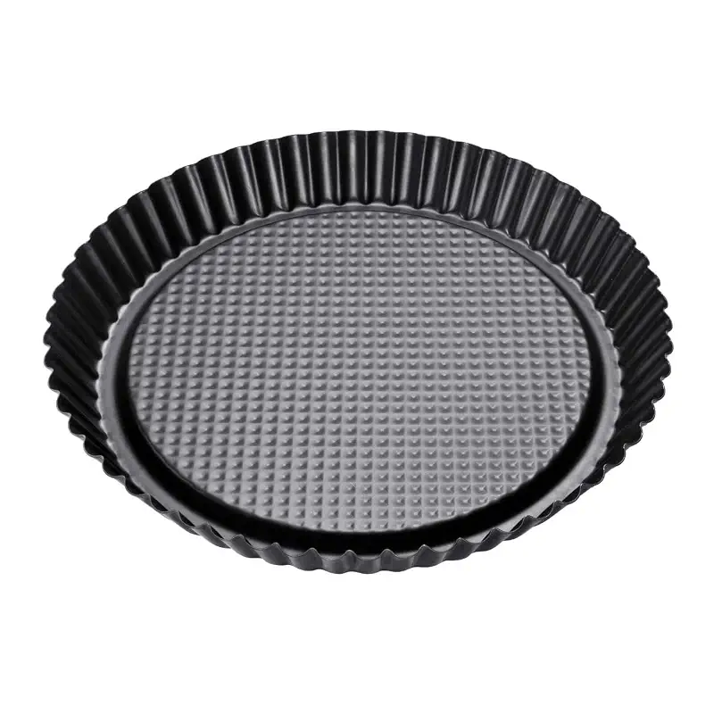 Zenker Non-Stick Carbon Steel Flan/Tart Pan, 11-Inch, grey