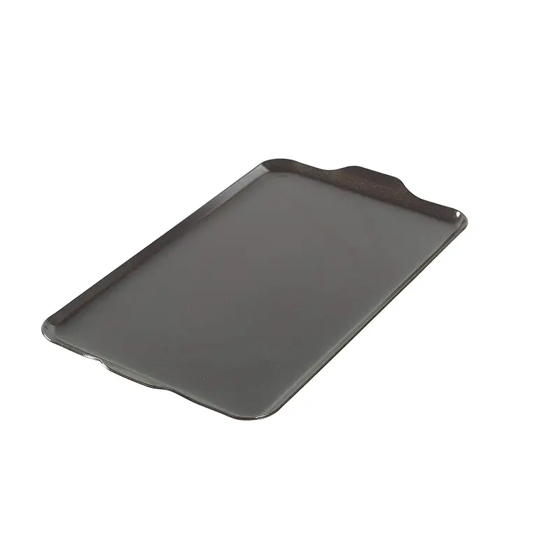 Nordic Ware Two Burner Griddle, 10.3 x 17.4 inches, Non-Stick, Black