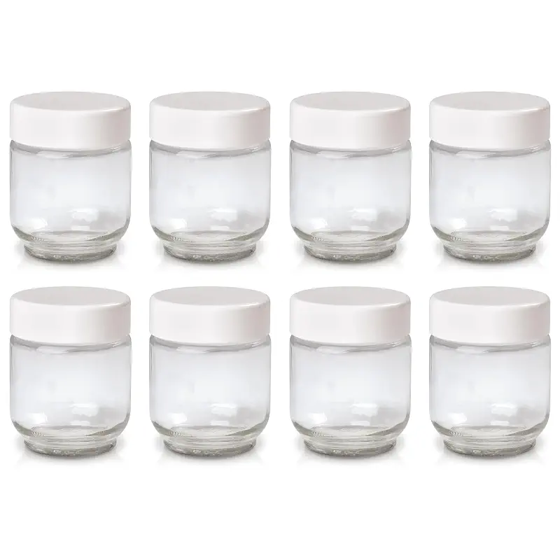 Euro Cuisine Glass Jars for Yogurt Maker, Set of 8