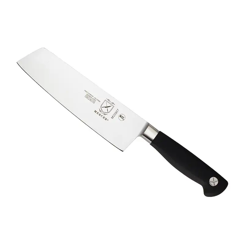 Mercer Culinary M20907 Genesis 7-Inch Nakiri Vegetable Knife,Black