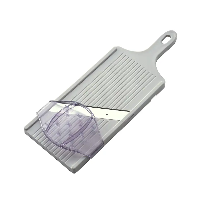 Suncraft BS-271 Cabbage Slicer, Julienne, 0.04 inch (1 mm), Fluffy Shop Finish, Wide 5.5 inches (14 cm), Wide with Safety Holder, Made in Japan, White