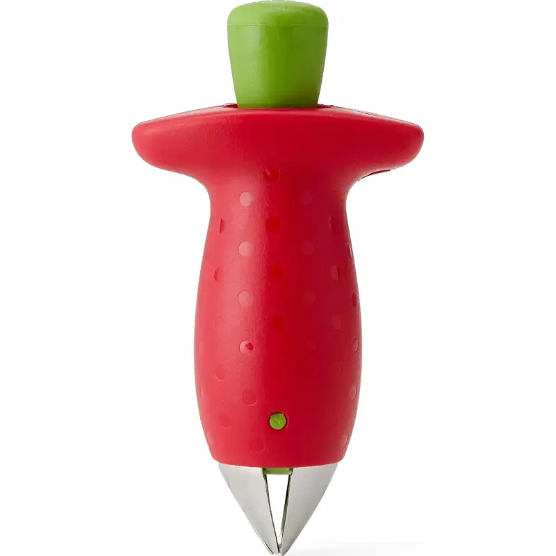 Chef'n Original Stem Gem Strawberry Huller, Red/Green - 102-138-005