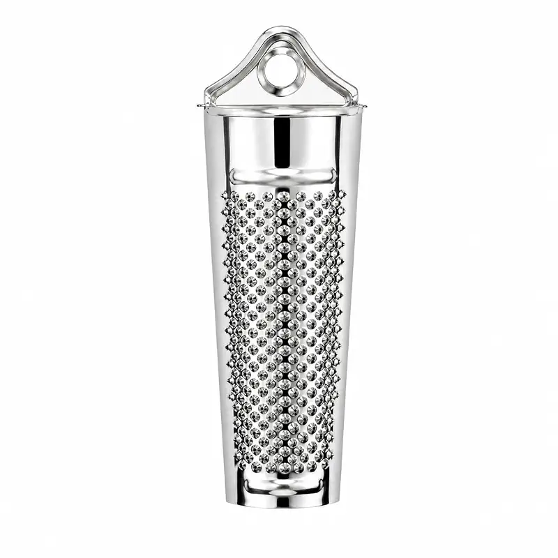 HIC Kitchen Nutmeg Grater, Stainless Steel, Grates Nutmeg, Cinnamon Sticks, Block Chocolate, Ginger, and Hard Cheeses