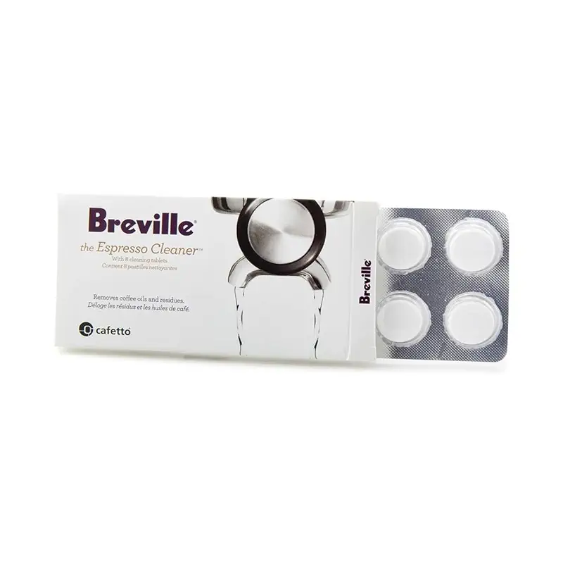 Breville BEC250 Espresso Machine Cleaning Tablets, 8 Pack | Safely and thoroughly remove coffee oils and residue with the cleaner designed for use with Breville models