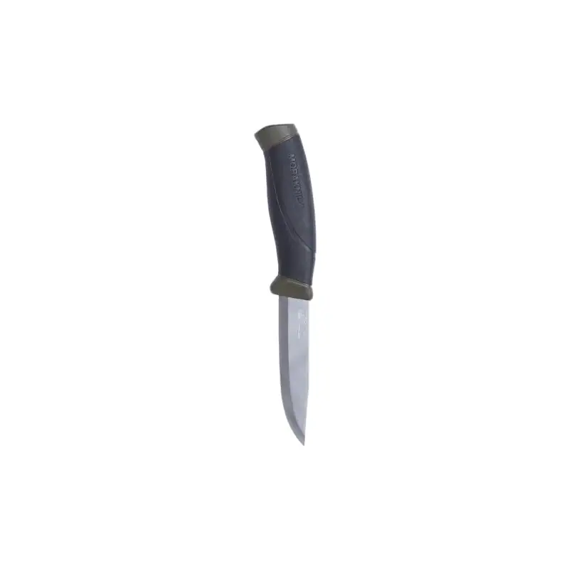 Morakniv Companion Fixed Blade Outdoor Knife with Stainless Steel Blade, 4.1-Inch, Military Green
