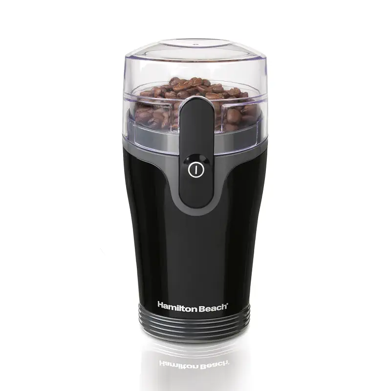 Hamilton Beach Fresh Grind Electric Coffee Grinder For Up To 12 Cups | Grinds Coffee Beans, Spices & More | Stainless Steel Blades | Easy-Clean Removable Chamber | Black | 80335RG
