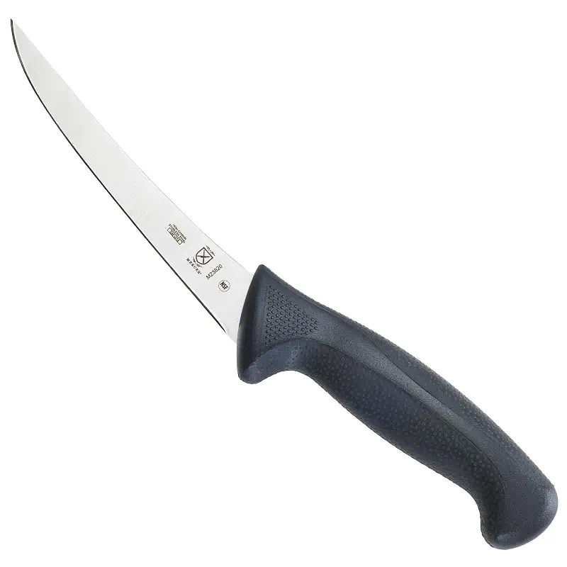 Mercer Culinary M23820 Millennia Black Handle, 6-Inch Curved, Boning Knife