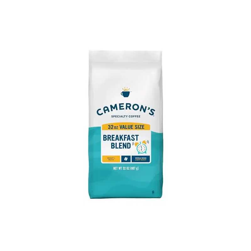 Cameron's Coffee Roasted Whole Bean Coffee, Breakfast Blend, 32 Ounce