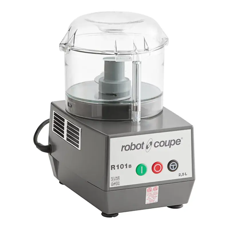 Robot Coupe R101B CLR Food Processor, 2.5 Qt Polycarbonate Clear Bowl, 120V