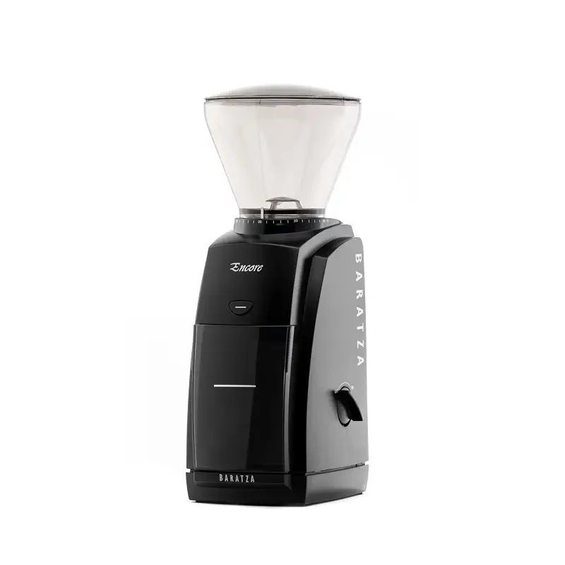 Baratza Encore Coffee Grinder ZCG485BLK, Black | Beginner-friendly grinder with powerful motor and 40mm conical steel burrs for consistent, brew-ready performance