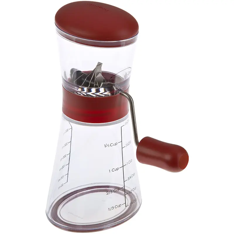 Prepworks by Progressive Nut Chopper with Non-Skid Base, Red