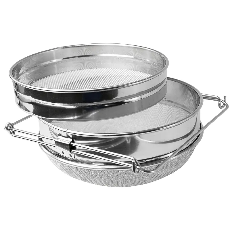 VIVO Double Sieve Stainless Steel Honey Strainer, BEE-V101H | Bee Keeping Equipment Filter