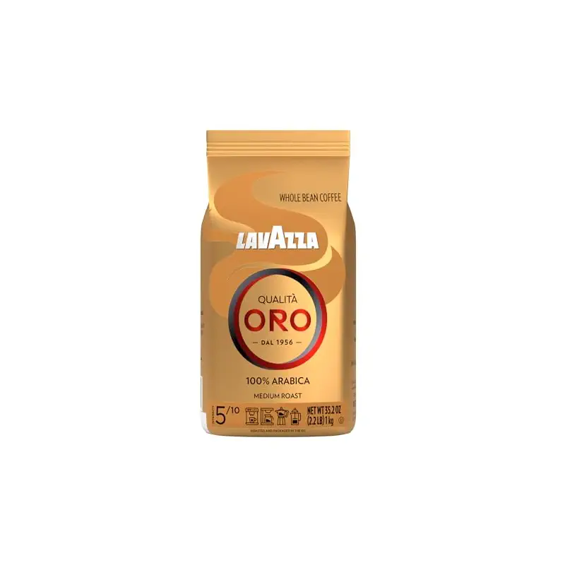 Lavazza QualitÃ Oro Whole Bean Blend, Medium Roast, 2.2 Pound (Pack of 1) ,100% Arabica, Central America & African highland origins, Fruity & Aromatic