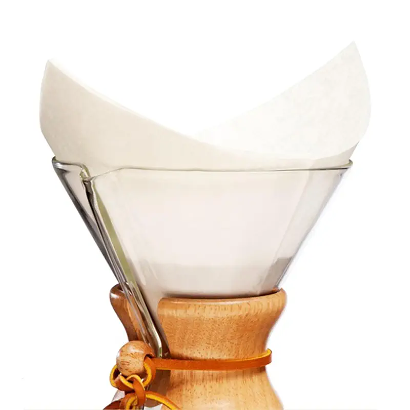 Chemex Bonded Filter - Square - 100 ct - 2 Pack - Exclusive Packaging | 200 Total Filters, 20-30% Thicker Paper, Made in USA, Compostable, Bulk Value