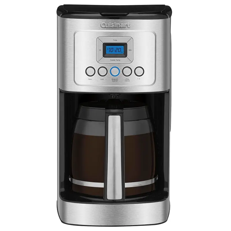 Cuisinart 14-Cup Coffee Maker, Programmable PerfecTemp Glass Carafe Coffee Machine with 1-4 Cup Setting, Brew Strength Control and Pause, Stainless Steel, DCC-3200NAS