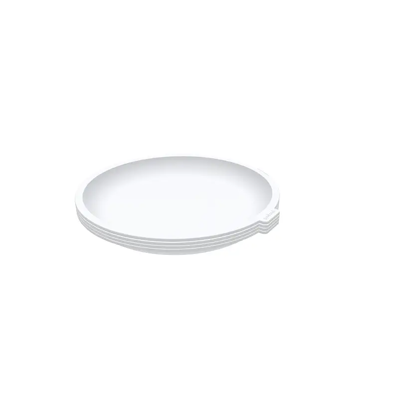 GoodCook Everyday Microwave Plates Stay-Cool Stackable Lightweight Design, Set of 4