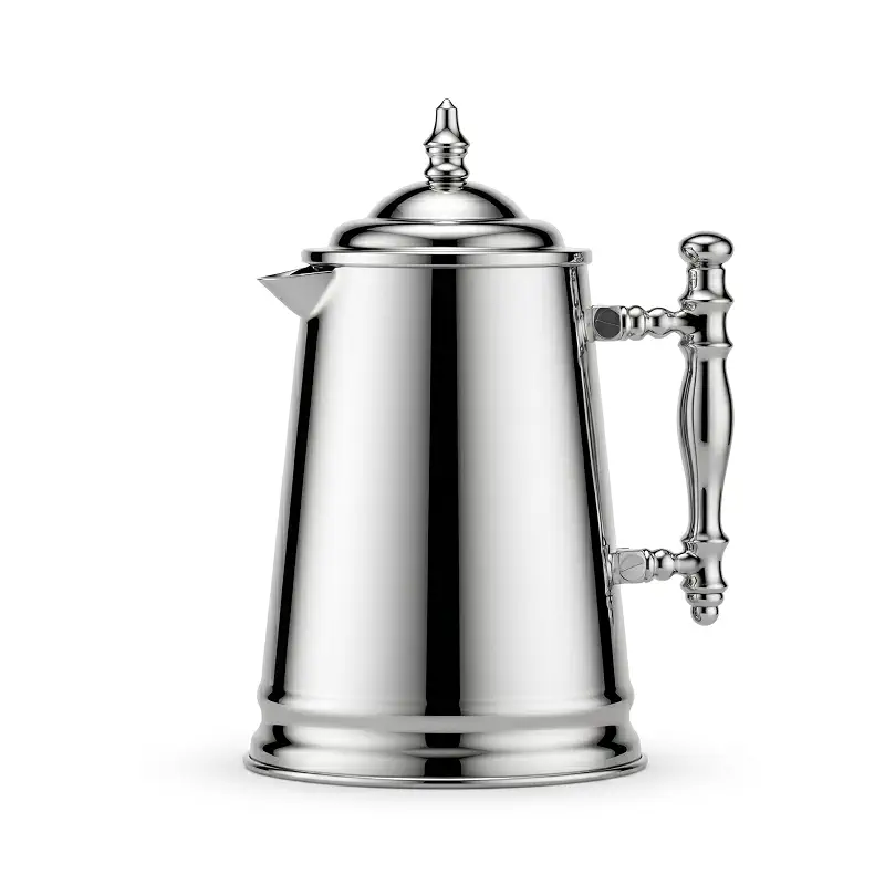 Francois et Mimi Vintage-Style Stainless Steel French Coffee Press, 34-Ounce