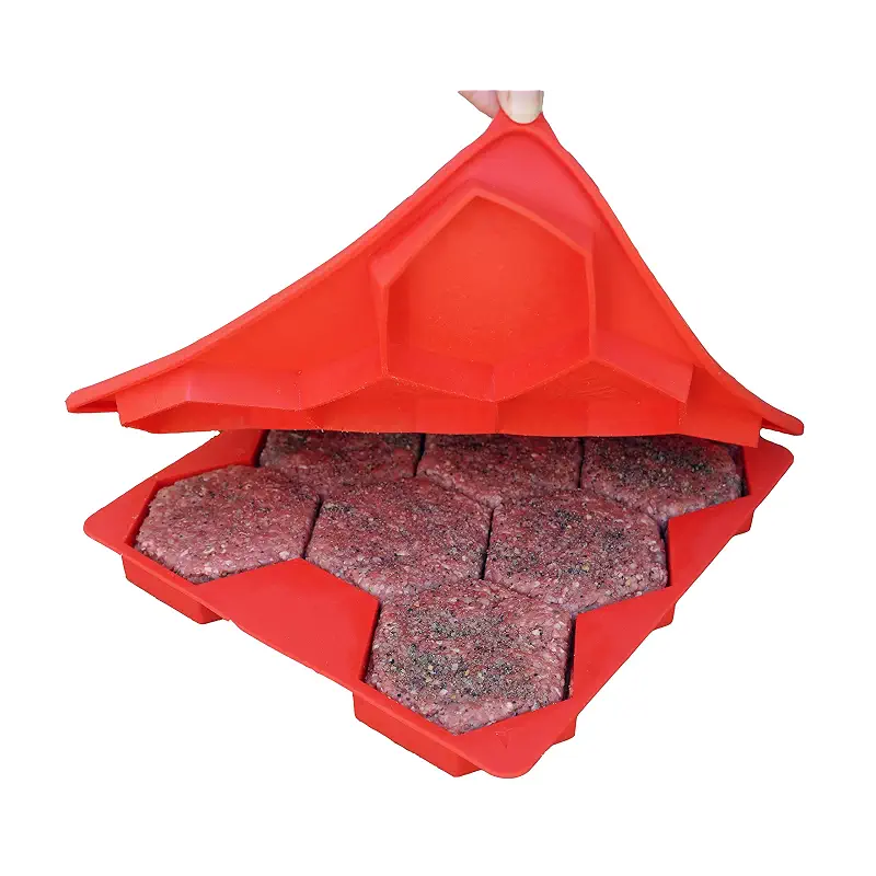 Shape+Store Burger Master Innovative 8-in-1 Burger Press & Freezer Container Makes 8 Quarter-Pound Burgers 32 Oz., Tasty Amazing Burgers, Easy-To-Clean & Dishwasher Safe