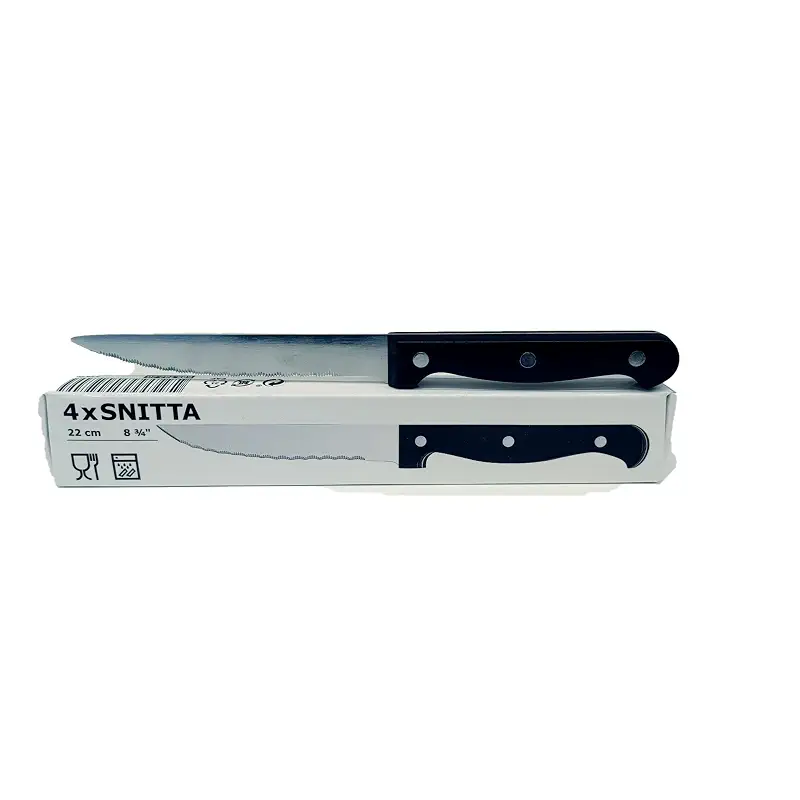 Ikea Serrated Knives Black Stainless Steel (8 Pack)
