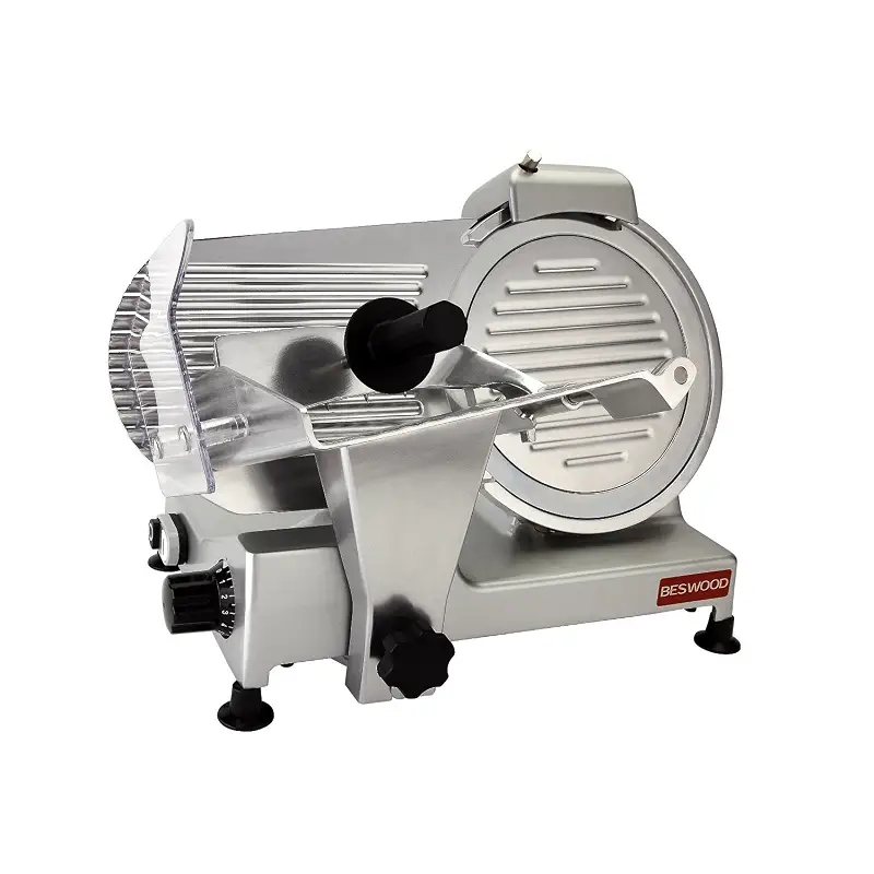 BESWOOD 10" Electric Deli Meat Slicer, Cheese Food Slicer with Premium Chromium-plated Steel Blade, for Commercial and for Home Use 240W, BESWOOD250