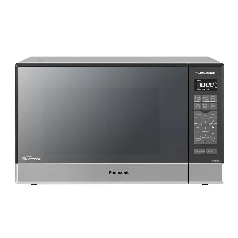 Panasonic Microwave Oven NN-SN686S Stainless Steel Countertop/Built-In with Inverter Technology and Genius Sensor, 1.2 Cubic Foot, 1200W