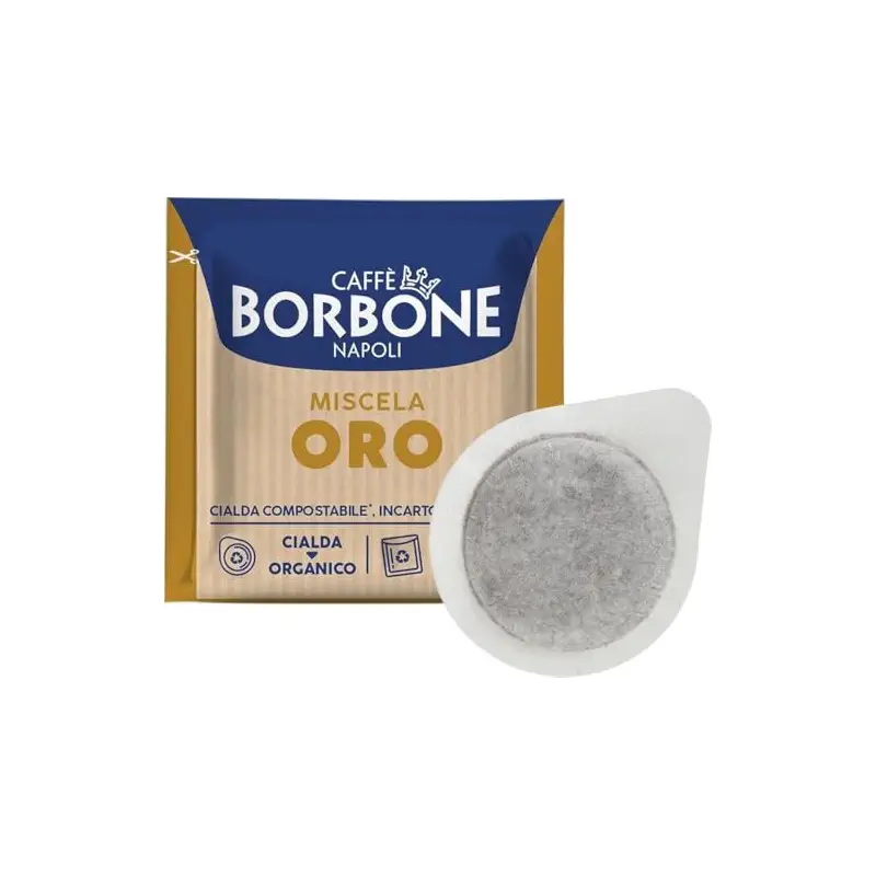 Caffè Borbone Espresso Pods, Miscela Oro Gold Blend, Dark Roast ESE Pods - 150 Count