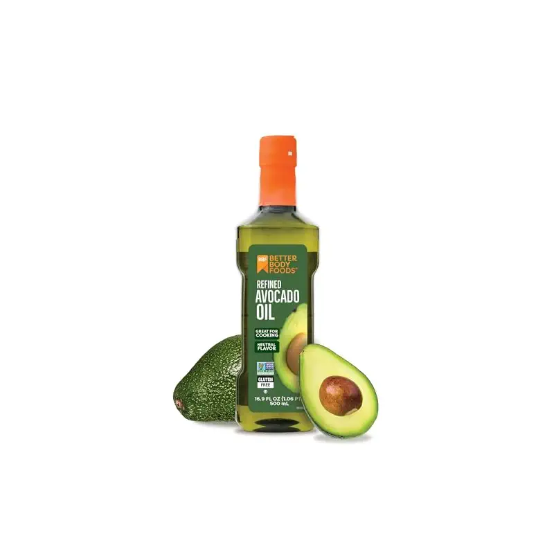 BetterBody Foods Refined Avocado Oil 16.9 Fl Oz, Non-GMO Cooking Oil | All-Purpose Cooking Oil, Neutral Oil, Keto and Paleo Diet Friendly, Frying, Baking, Dressings, Marinades