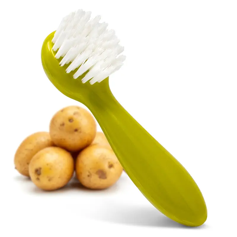 Joie Potato Scrub Brush, Ergonomic Easy Grip Handle, Cleans Fruits and Vegeables of All Types | Ideal for Potatoes and Hard Vegetables, BPA-Free and Top Rack Dishwasher Safe