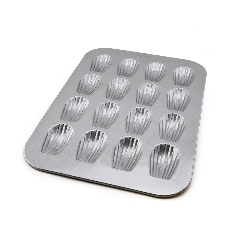 USA Pan Bakeware Nonstick Madeleine Pan, 16 Well