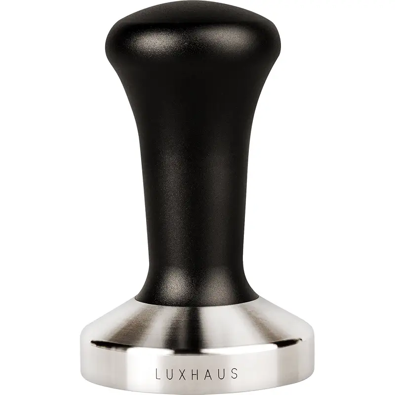 LuxHaus 58mm Espresso Tamper - LuxHaus Premium Barista Coffee Tamper - 100% Flat Stainless Steel Base