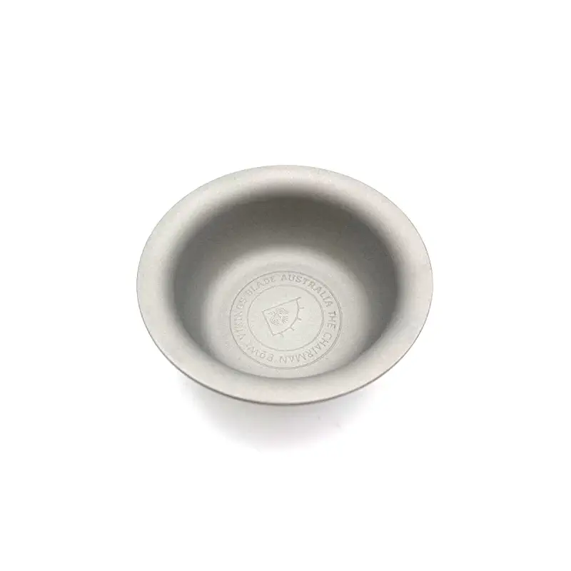 Vikings Blade Luxury Shaving Soap Bowl, Sandblasted Steel for Fast, Thick Lather, Unbreakable, Tactile Texture, Great for Standard Sized Pucks & Soaps (The Chairman, 3” Diameter)