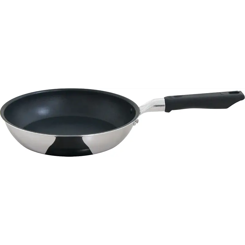 Urushiyama LON-F24 Frying Pan, 9.4 inches (24 cm), Made in Japan, Leon, Induction Compatible, Silver