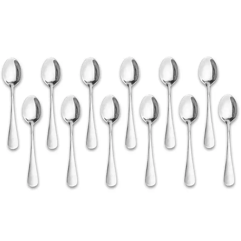Demitasse Espresso Spoons,12-piece Mini Coffee Tiny Stainless Steel Spoons Bistro Small Spoons for Dessert, Tea, Appetizer(4.7Inch)…