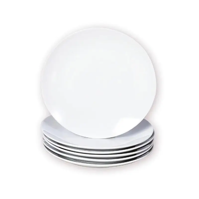 Miicol Small Dessert Plates Set of 6, Ceramic White Appetizer Plates 6 Inch, Mini Porcelain Serving Plate for Cake, Bread, Salad, Snack