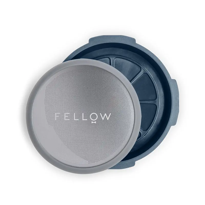 Fellow Prismo AeroPress Filter Cap for Espresso-Style Coffee & Cold Brew | No-Drip Seal, Pressure Actuated Valve, Reusable Stainless Steel Mesh, No Inversion Needed, No Paper Filters, Full Immersion