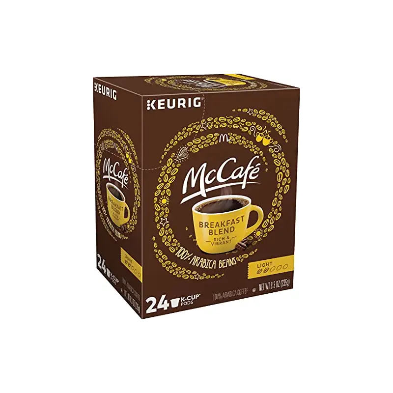McCafe 24328029 McCafe Breakfast Blend Coffee K-Cup Pods Light Roast