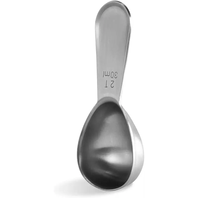 U-Taste 18/8 Stainless Steel Coffee Scoop: 2 Tbsp Scoop Metal Measure Spoon | Stainless Steel Tablespoon Measuring Spoon, Tablespoon Coffee Spoons, Short Handle Tbsp Scooper for Ground Coffee Bean Powder