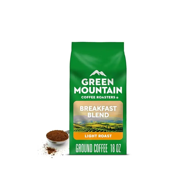 Green Mountain Coffee Roasters Breakfast Blend, Ground Coffee, Bagged 18 oz