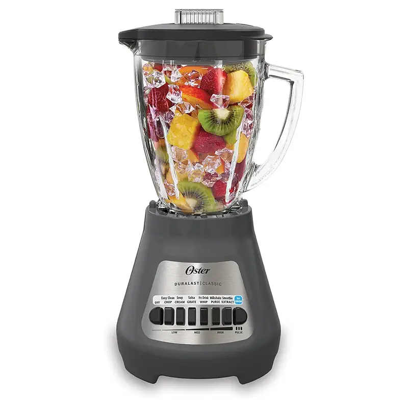 Oster® Classic Series 8-Speed Blender with 6-Cup Glass Jar, Gray