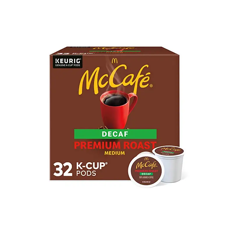 McCafe Keurig Single Serve K-Cup Pods, Premium Roast Decaf, 32 Count