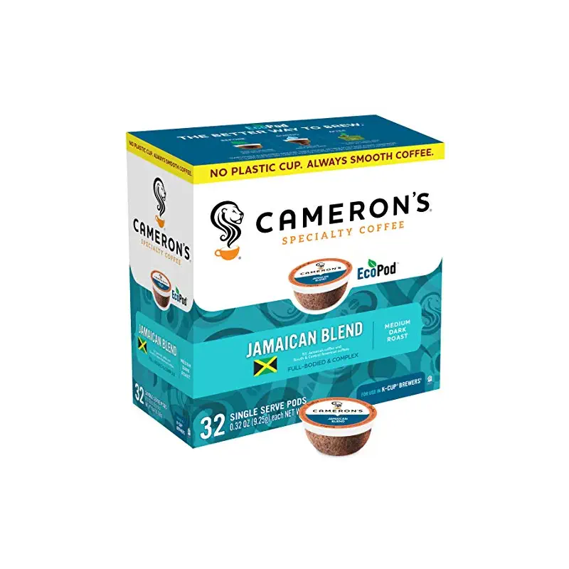Cameron's Coffee Single Serve Pods, Jamaica Blue Mountain Blend, 32 Count (Pack of 1)