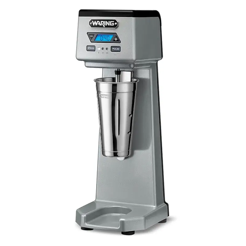 Waring Heavy-Duty Single Spindle Drink Mixer | 1 Horsepower Motor with Digital Timer, Milkshake Maker Machine for Ice Cream Shops