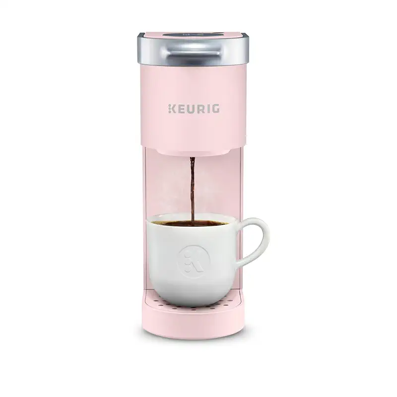 Keurig K-Mini Single Serve K-Cup Pod Coffee Maker, 6 to 12oz Brew size, with Cord Storage, Perfect for Small Spaces, Dusty Rose | Cord Storage, Small Spaces, Dusty Rose