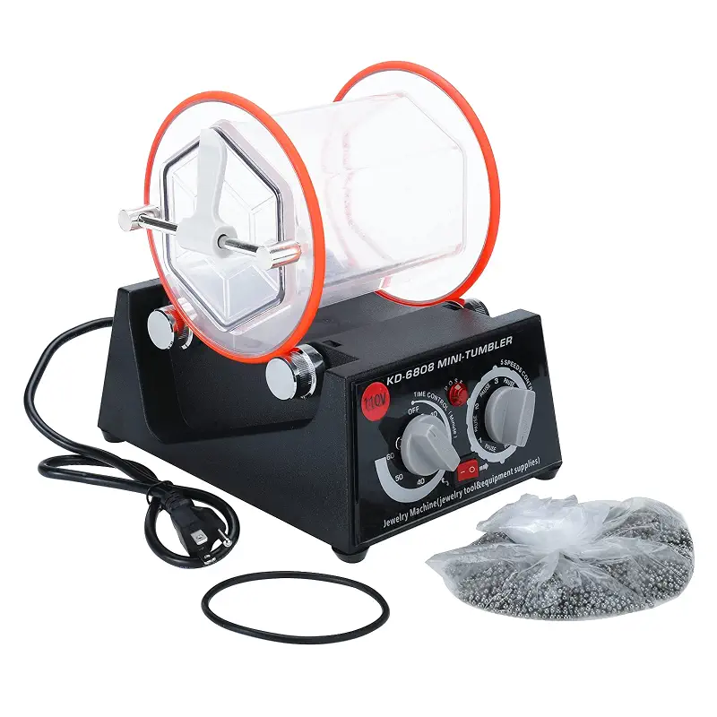 YaeMarine 110V 80W Jewelry Polisher Tumbler 3kg 6.6 Lbs Capacity Jewelry Polisher Machine Tumbler