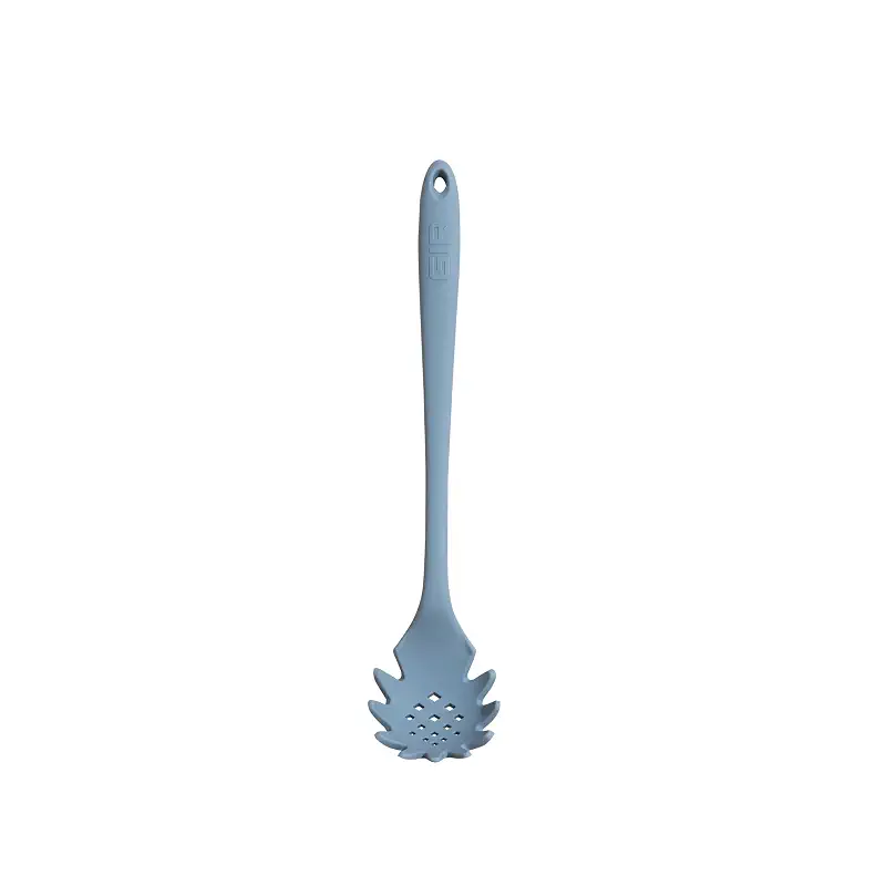 GIR: Get It Right Silicone Pasta & Spaghetti Spoon - 13-In Slate Modern - Heat-Resistant Silicone Ladle & Pasta Fork - Gentle on Nonstick Surfaces