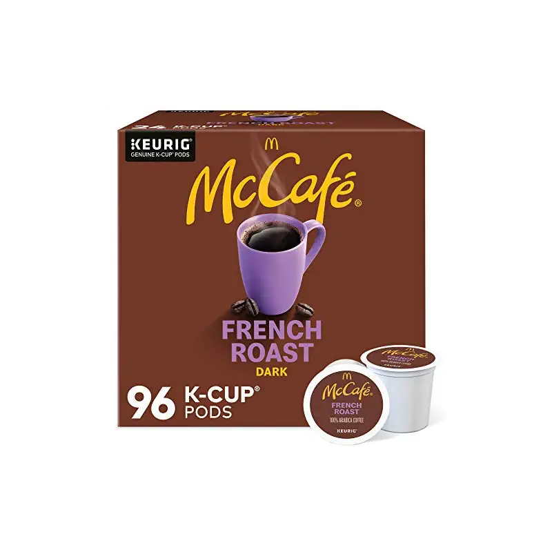 McCafe French Roast, Single Serve Coffee Keurig K-Cup Pods, Dark Roast, 96 Count (4 Packs of 24)