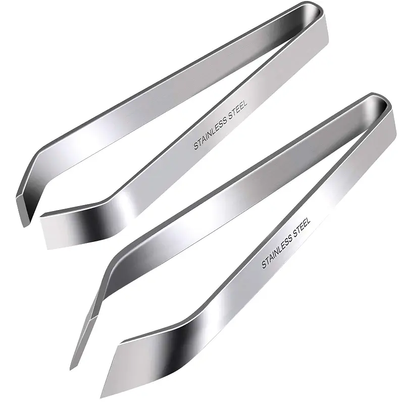Fish Bone Tweezers, Professional Stainless Steel Flat and Slant Pliers Set for Kitchen Salmon Trout, 1 SET | Professional Stainless Steel, Flat and Slant Pliers Set, For Kitchen Salmon Trout