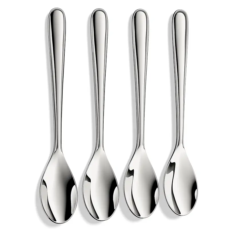 Demitasse Espresso Spoons,Forged 18/10 Stainless Steel,4.7 Inch,Set of 4 | Mini Coffee Spoon,Mini Teaspoons,Small Spoons,Heavy Duty,Dishwasher Safe